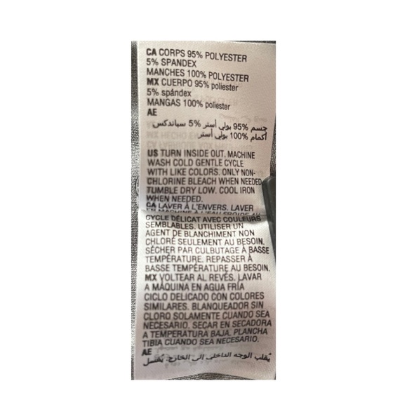 JM Collection Floral-Embellished Flared Sleeve Top-Size 1X-Black - Picture 6 of 6